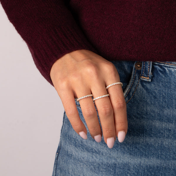 CZ Thin Eternity Band – Adina Eden
