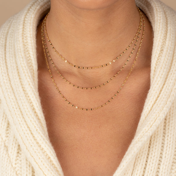 Shiny Baby Mariner Chain Necklace – Adina Eden