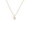 14K Gold / Capricorn Diamond Pave Zodiac Necklace 14K - Adina Eden's Jewels