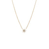 14K Gold Diamond Pave Starburst Necklace 14K - Adina Eden's Jewels