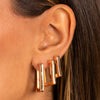  Solid Square Shape Huggie Earring Combo Set - Adina Eden's Jewels