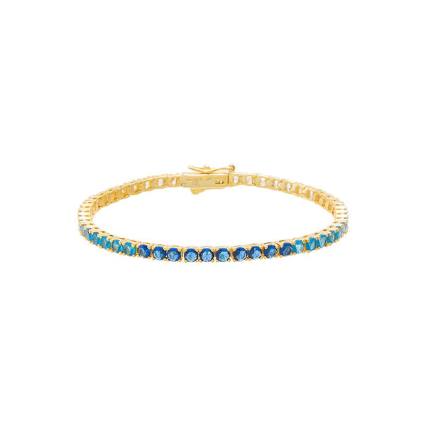 Blue Ombre CZ Tennis Bracelet – Adina Eden