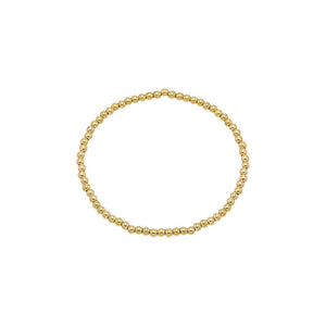 Gold / 3MM Beaded Ball Bracelet - Adina Eden's Jewels