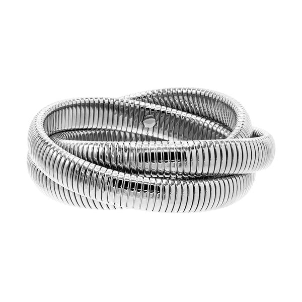Chunky Triple Intertwined Snake Bracelet | Adina Eden Jewels