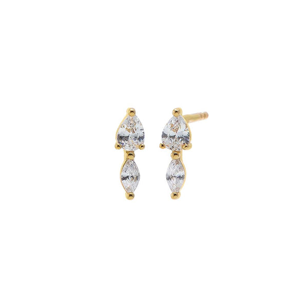 Mini Multi CZ Shaker Stud Earring – Adina Eden