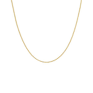 14K Gold Beaded Chain Necklace 14K - Adina Eden's Jewels