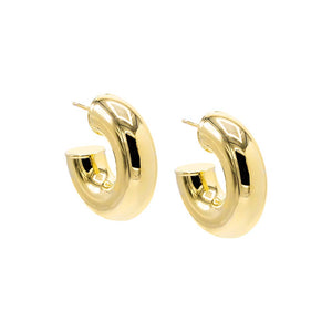 Gold / 25MM Bubble Hoop Earring - Adina Eden's Jewels