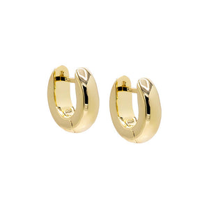 Gold Mini Chunky Huggie Earring - Adina Eden's Jewels