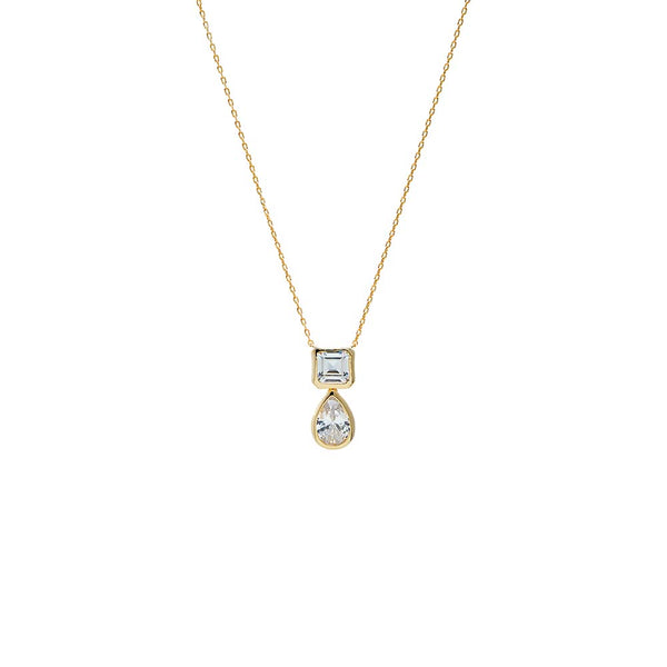 Pave Clasp Heart Charm Paperclip Necklace – Adina Eden