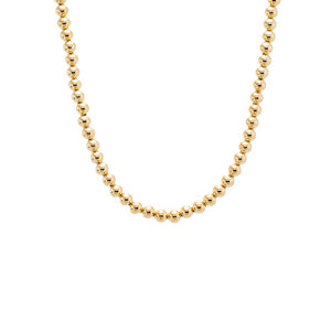 Gold Chunky Beaded Ball Necklace - Adina Eden's Jewels