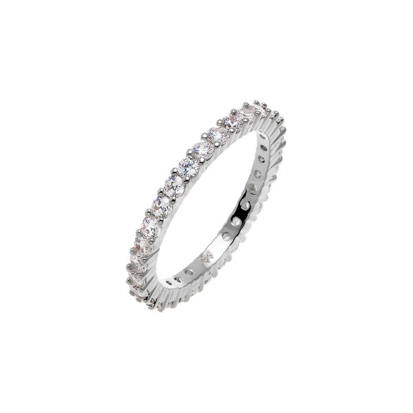 アクセサリー CDL EternityPierce CZ Thin Eternity Band – Adina Eden