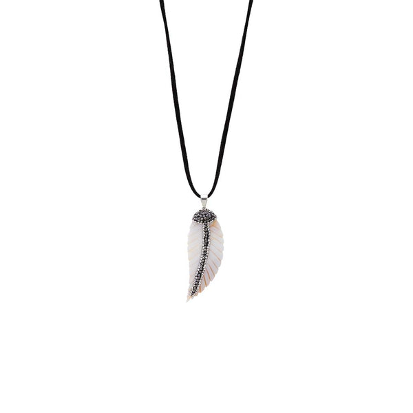 アクセサリー Tady &King Feather Necklace Rank A Tady King Silver Feather Pendant - Native Feather | 日本のGoro's専門店