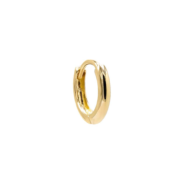 14K Gold / 7 MM / Single Thin Solid Cartilage Huggie Earring 14K - Adina Eden's Jewels