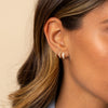 Diamond Huggie Earring 14K - Adina Eden's Jewels