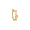 14K Gold / Single Kids Diamond Butterfly Huggie Earring 14K - Adina Eden's Jewels