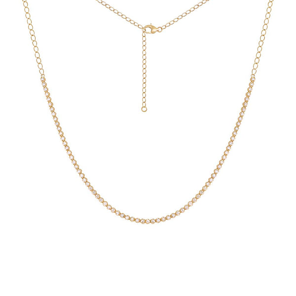 Cupcake Set Diamond Tennis Necklace 14K | Adina Eden Jewels