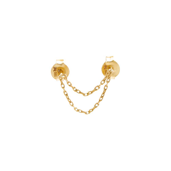 Double Chain Earring Chain Connector 14K Adina Eden Jewels