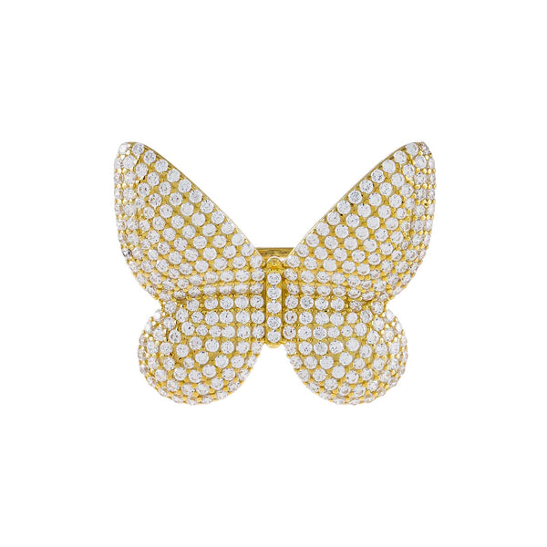 Pavé Large Butterfly Ring | Adina Eden Jewels