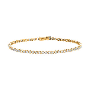 14K Gold 2 Carat Diamond Tennis Bracelet 14K - Adina Eden's Jewels