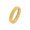 14K Gold / 6 Solid Ribbed Band 14K - Adina Eden's Jewels