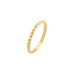 Solid Spiked Eternity Ring - Gold / 5
