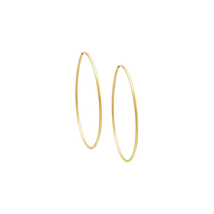 Gold / 50MM Thin Endless Hoop Earring - Adina Eden's Jewels