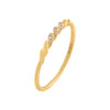 14K Gold / 6.5 Diamond Twisted Ring 14K - Adina Eden's Jewels