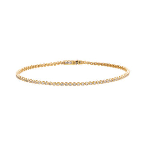 14K Gold 1 Carat Diamond Tennis Bracelet 14K - Adina Eden's Jewels