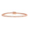 14K Rose Gold 3 Carat Diamond Tennis Bracelet 14K - Adina Eden's Jewels