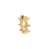 14K Gold / Single Kids Solid Multi Butterfly Huggie Earring 14K - Adina Eden's Jewels