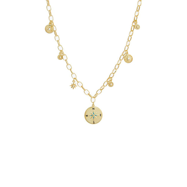 Vintage Charm Link Necklace Adina Eden Jewels