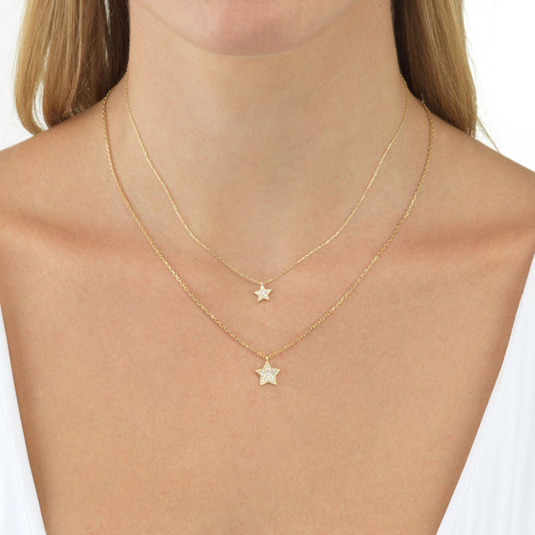 Layered Star Necklace Set Adina Eden Jewels