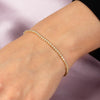  Mini Diamond Tennis Bracelet 14K - Adina Eden's Jewels