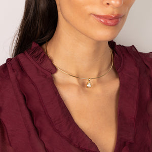 Pear CZ Bezel Charm - Adina Eden's Jewels