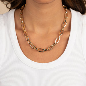  Round Elongated Chain Necklace - Adina Eden's Jewels