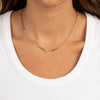  Pave Open Heart Paperclip Necklace - Adina Eden's Jewels