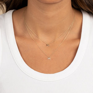  Diamond Pave Zodiac Necklace 14K - Adina Eden's Jewels