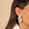  Pastel Pavé Multi Flower Drop Stud Earring - Adina Eden's Jewels