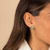  Solid Flower On The Ear Stud Earring - Adina Eden's Jewels