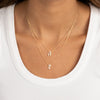  Pave Gothic Double Initial Necklace - Adina Eden's Jewels