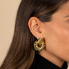  Solid Rope Drop Stud Earring - Adina Eden's Jewels
