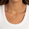  Solid/Pave Uppercase Block Name Necklace - Adina Eden's Jewels