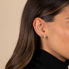  CZ Trio Cluster Huggie Earring - Adina Eden's Jewels