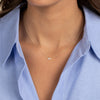  Diamond Marquise Mini Curved Bar Necklace 14K - Adina Eden's Jewels