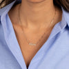  Diamond Pave Script Name Paperclip Link Necklace 14K - Adina Eden's Jewels
