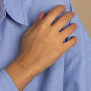  Diamond Star of David Bracelet 14K - Adina Eden's Jewels