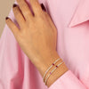  Colored Graduated Heart Tennis Bracelet - Adina Eden's Jewels