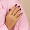  Colored Scattered Teardrop Dome Ring - Adina Eden's Jewels