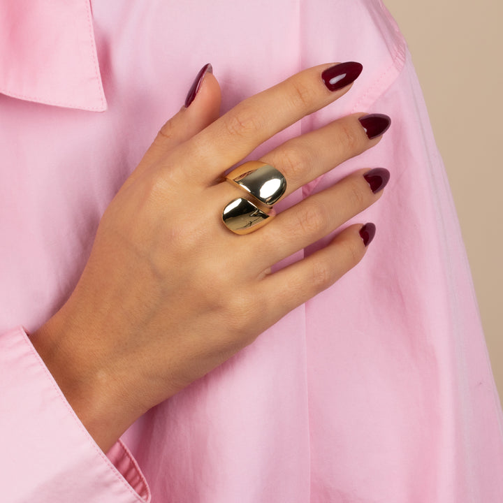  Solid Wide Graduated Wrap Ring - Adina Eden's Jewels