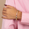  Multi Colored Scattered Baguette Tennis Bracelet - Adina Eden's Jewels